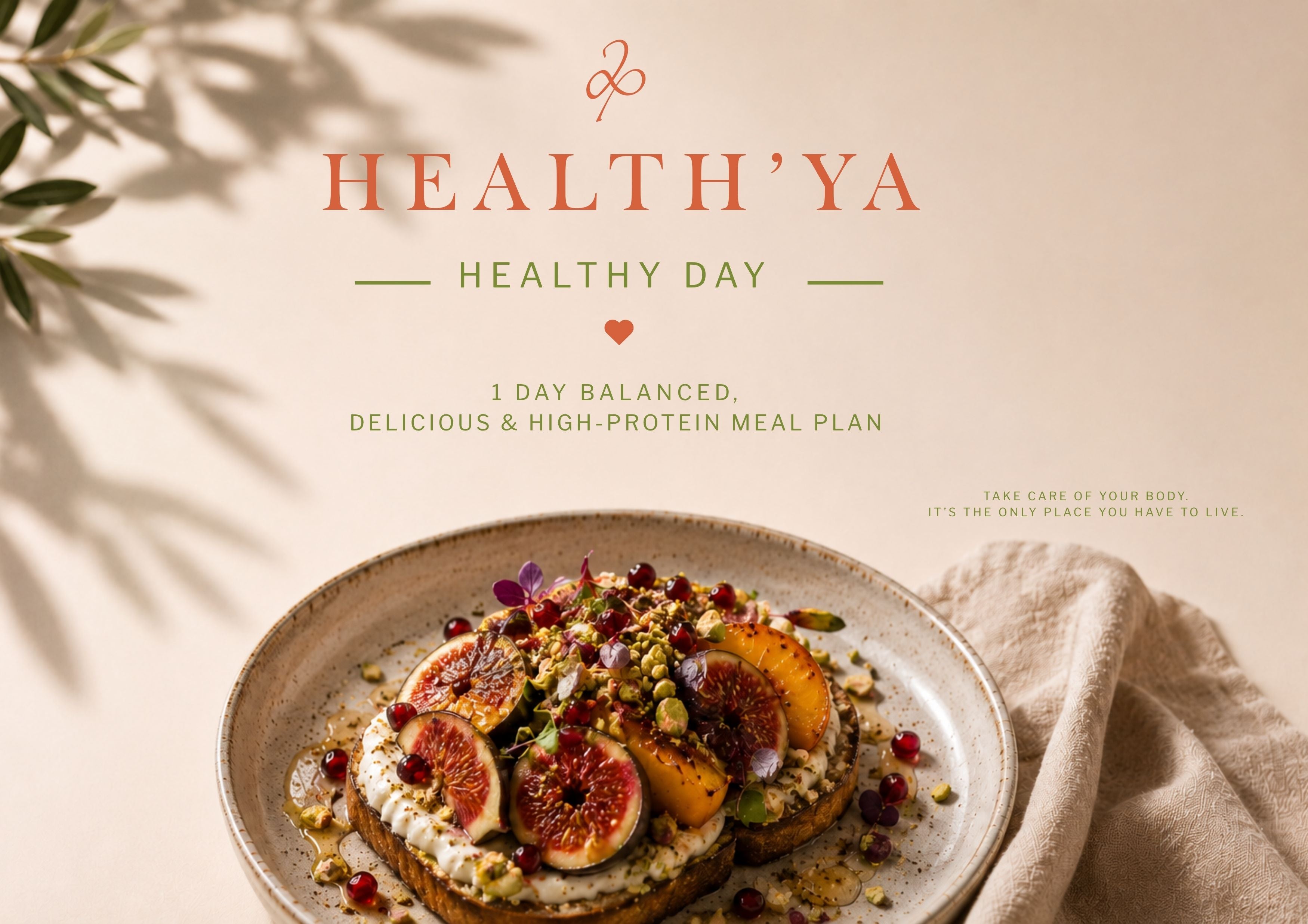 1 day High-Protein Meal Plan - 1700 kcal